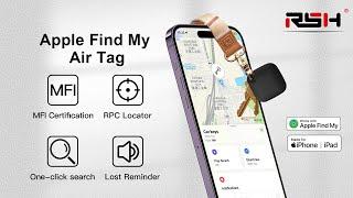 RSH Smart Air Tag Manufacturer, Bluetooth Tracker Works with Apple Find My, MFi Certified Key Finder