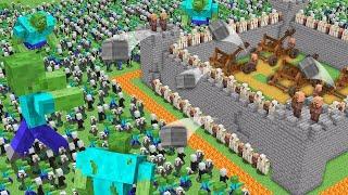 Zombies Vs Best Defence Base in Minecraft!