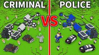 Mikey CRIMINAL vs JJ POLICE Village Survival Battle in Minecraft (Maizen)