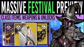 Destiny 2: SPOOKY EXOTIC CLASS ITEMS! Festival PREVIEW, New Weapons, Event Secrets, Cosmetics (2024)