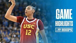 USC at UCLA | HIGHLIGHTS | Big Ten Women's Basketball | 3/1/25