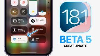 iOS 18.1 Beta 5 OUT NOW - Great Update! (Apple intelligence)