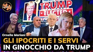 Gli ipocriti e i servi in ginocchio da Trump - Ornella Mariani