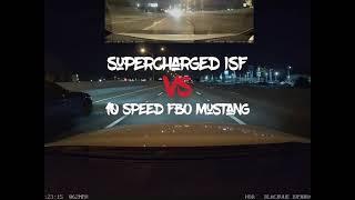 Supercharged Lexus ISF vs FBO 10spd Mustang #lexus #isf #mustang #racing