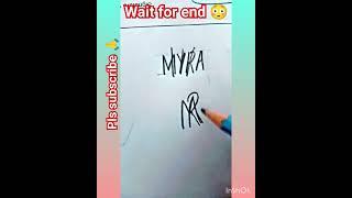 Myra name logo design #viral #shorts #shortvideo #youtubeshorts #youtube #trending #new #art #vlog