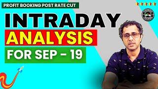 Intraday & Market Analysis For Tomorrow | #nifty , #banknifty  Analysis Sep - 19