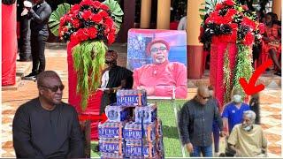 Ex Prez Mahama Donates 50 bags of water, drinks & Huge amount to the family of Kk Kabobo.