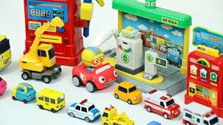 뽀로로 주유소 & 타요 주유소 장난감 놀이! Gas station Toys with Tayo Bus and Pororo