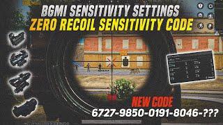 NEW UPDATE 3.4 !!  BEST SENSITIVITY CODE+CONTROL SETTINGS BGMI/PUBG MOBILE | BGMI AFTER UPDATE 3.4