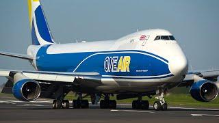 BOEING 747 LANDING with a RARE HYBRID LIVERY - 60 Minutes of Aviation at Maastricht (4K)