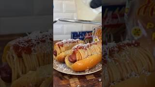 Spaghetti Hotdogs  #shorts Recipe by @TheJoshElkin