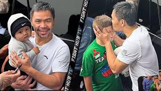Pacquiao shares heartwarming moments with fans; shows why hes special fighter after brutal training