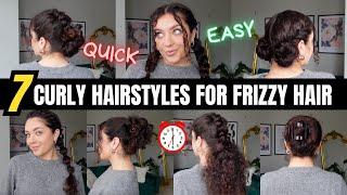 7 Easy Curly Hairstyles for frizzy hair days