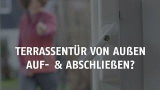 Terrassentür von außen abschließen mit dem ABUS HomeTec Pro