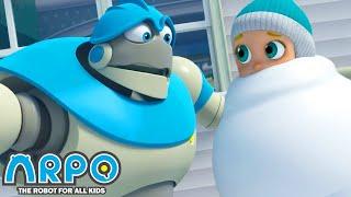 Arpo the Robot | BIGGEST SNOWMAN!!! | Funny Cartoons for Kids | Arpo and Daniel