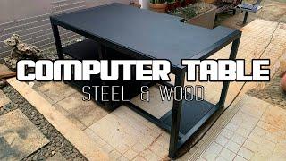 Amazing DIY Ironwork Build | Computer Table | Steel & Wood