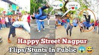 Flips Girls Reaction  Shocked | Happy Street Nagpur | Flips Reaction on Girls | Joseph chavhan