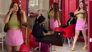 Dami Macias, Girlfriend made a scandal at the Barbershop 