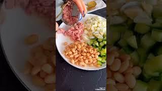 Вкусный салат за пару минут! #рецепт #салатрецепт