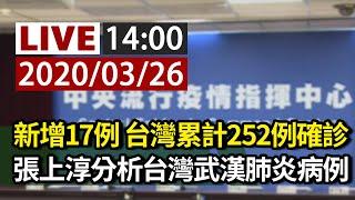 【完整公開】LIVE 新增17例 台灣累計252例確診｜張上淳親自分析台灣武漢肺炎病例