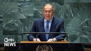 WATCH: Russian Foreign Minister Sergey Lavrov speaks at 2024 UN General Assembly