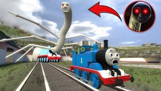 Building a Thomas Train Chased By Giant Cursed Thomas in Garry's Mod