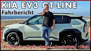 KIA EV3 ab 35.990 € bis 605 km Reichweite | Das neue elektrische Kompakt SUV im Test | Deutsch 2024