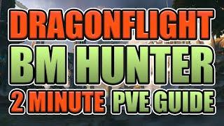 BM HUNTER | DRAGONFLIGHT | 2 MINUTE PvE GUIDE | PATCH 10.0.5