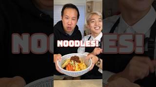 Making Korean viral salmon noodles with the Ramen Guy! @InstaNoodls