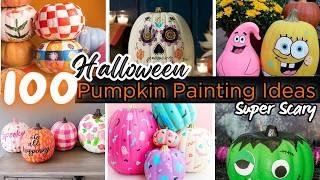 Most Amazing!  Easy Pumpkin Painting Ideas for Kids to DIY 2024 Halloween Decoration