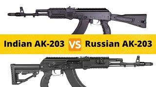 Difference between the Indian AK-203 rifle and the Russian Ak-203 rifle | in English