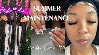 MY FIRST TIME TRYING LASH EXTENSIONS! || Summer Maintenance 2k23! || Jada Desiree