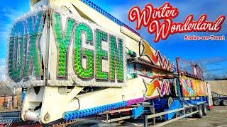 Funfair Ride Build Up Video - 'OXYGEN' KMG Speed - Winter Wonderland Stoke