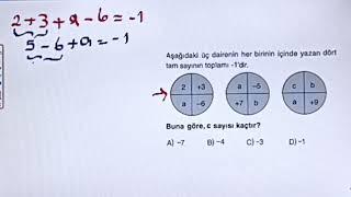 TAM SAYILARLA İŞLEM  SAYISAL MANTIK SORULARI