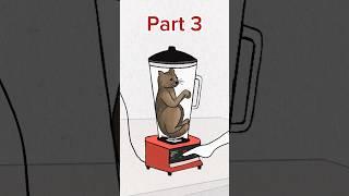 Cat in blender Part 3  #shorts #cat #viralvideo #story