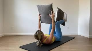 ABS WORKOUT with a Pillow/ آب كردن شكم و پهلو فقط با يك بالش