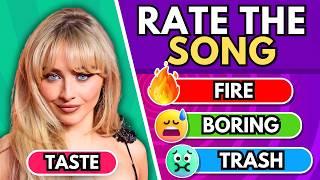 RATE THE SONG  | Viral Hits Tier List  | Music Quiz