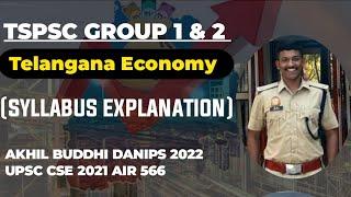 TSPSC Group-1 Telangana Economy || Syllabus explanation || Sources || answer writing by Buddhi Akhil