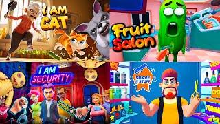 I Am Cat | I Am Security | Fruit Salon | Shave & Stuff | Full Game Walkthrough | No Commentary