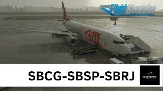 MSFS LIVE | Real World GOL OPS | Campo Grande, Congonhas & Rio de Janeiro | Boeing 737-800 | LIVE 