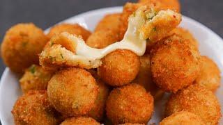 POTATO CHEESE BALL | CRISPY POTATO CHEESE BALL | CRISPY & CHESSY POTATO SNACKS | N'Oven