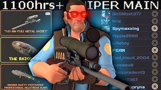 What 1100+ hours of Sniper experience looks like (TF2 Gameplay)