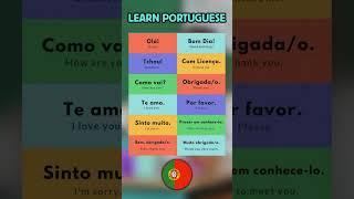 Learn portuguese  #polyglotjourney #portugese #portugal #português