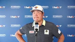 Sungjae Im Sunday Korean Flash Interview 2022 Wyndham Championship · Round 3