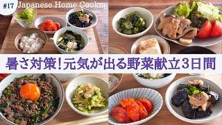 【Japanese home cooking】 Beat summer fatigue! Stamina-boosting Japanese recipes with vegetables