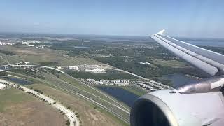 American Airbus A321 Landing Orlando Intl. (KMCO)