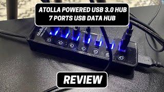 ATOLLA Powered USB 3.0 Hub With 7 Ports | Best USB 3.0 Hub for Everyday Use