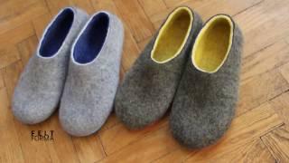 Wool Felted Slippers (for Men and Women ) FELT FORMA