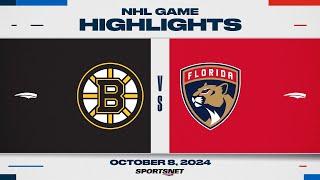 NHL Highlights | Panthers vs. Bruins - October 8, 2024