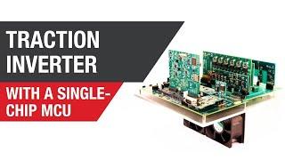 Traction inverter using a single MCU